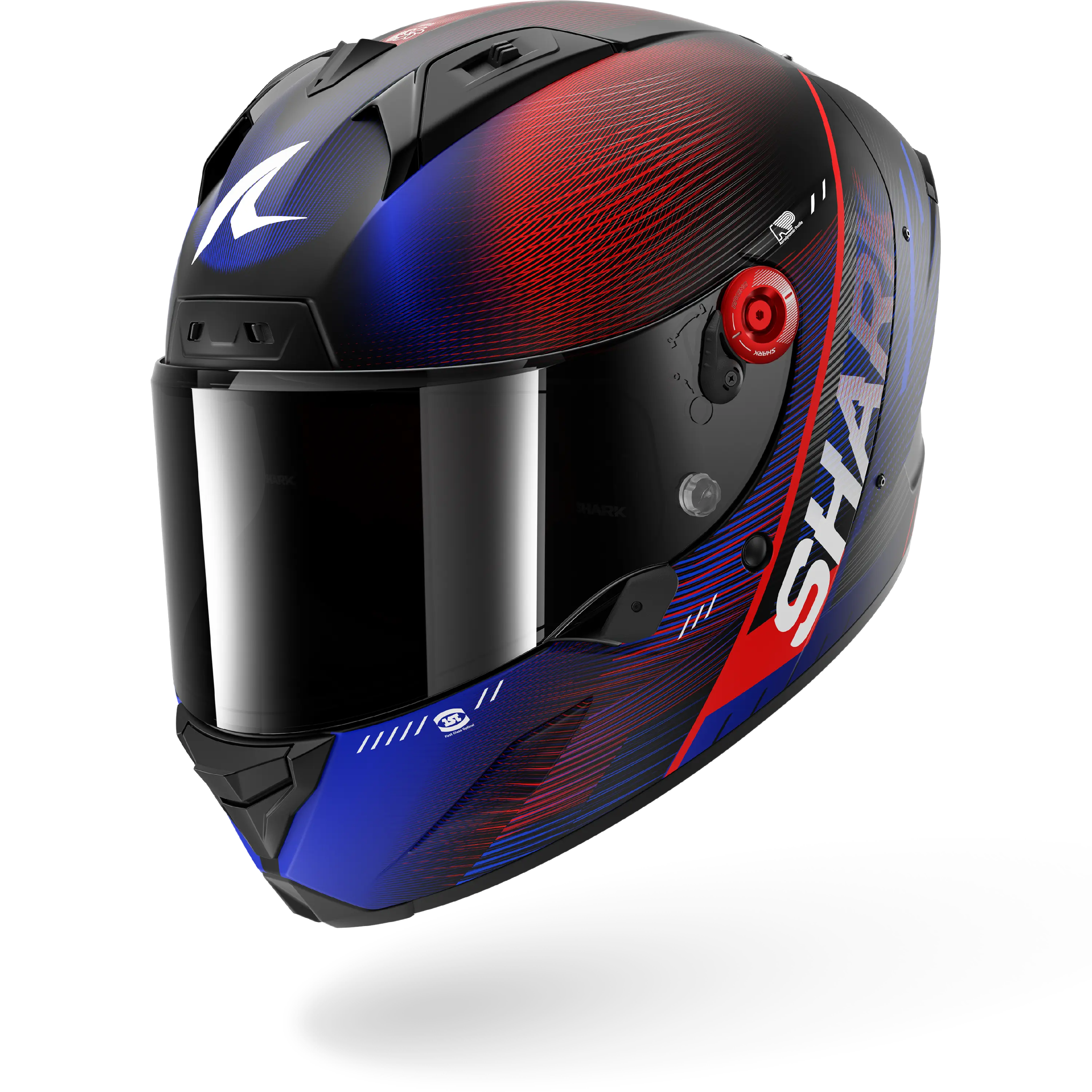 AERON SPEED-TECH Mat Carbon Blue Red – Shark Helmets