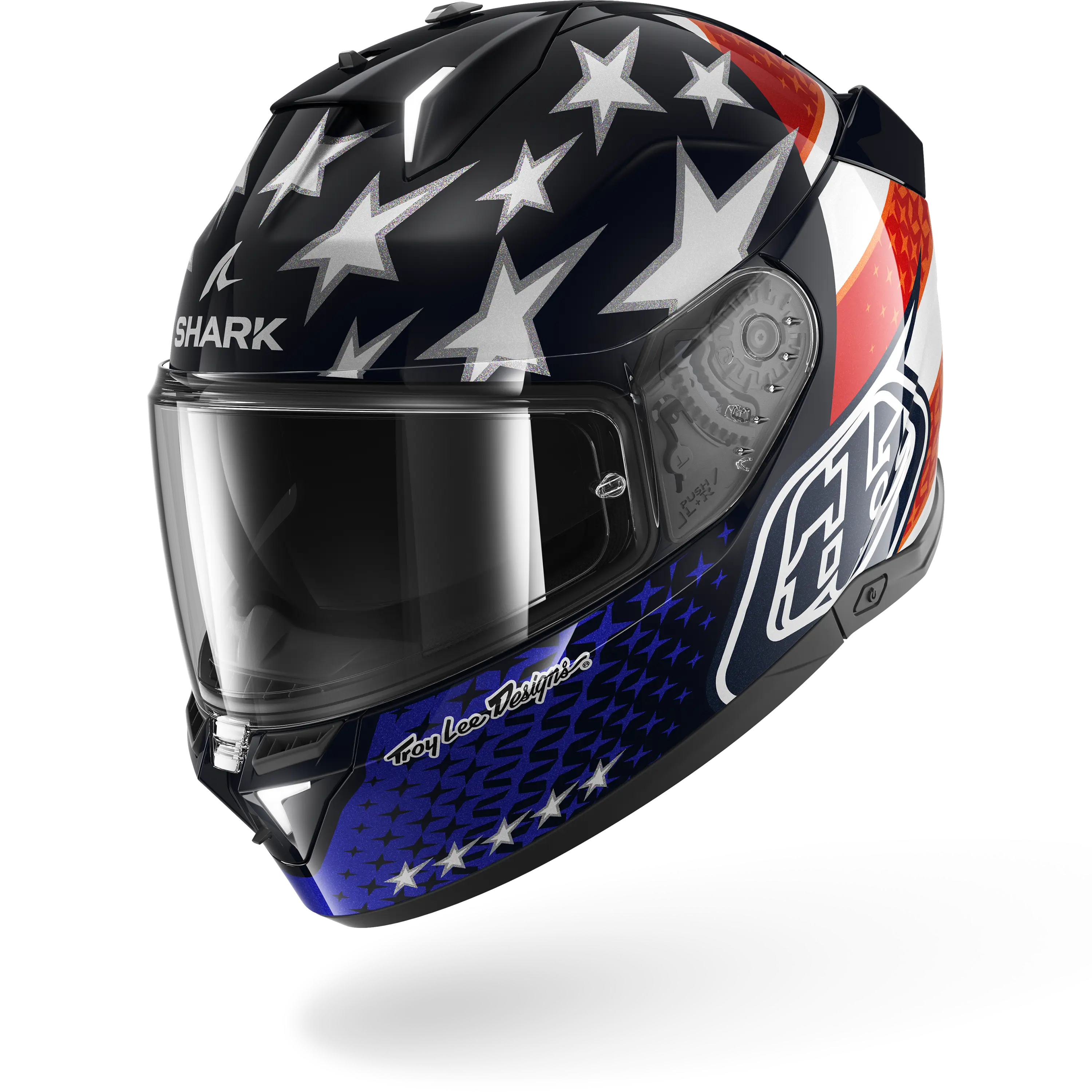 SKWAL i3 US Flag Blue Red White – Shark Helmets SKWAL i3 US Flag Blue Red White – Shark Helmets