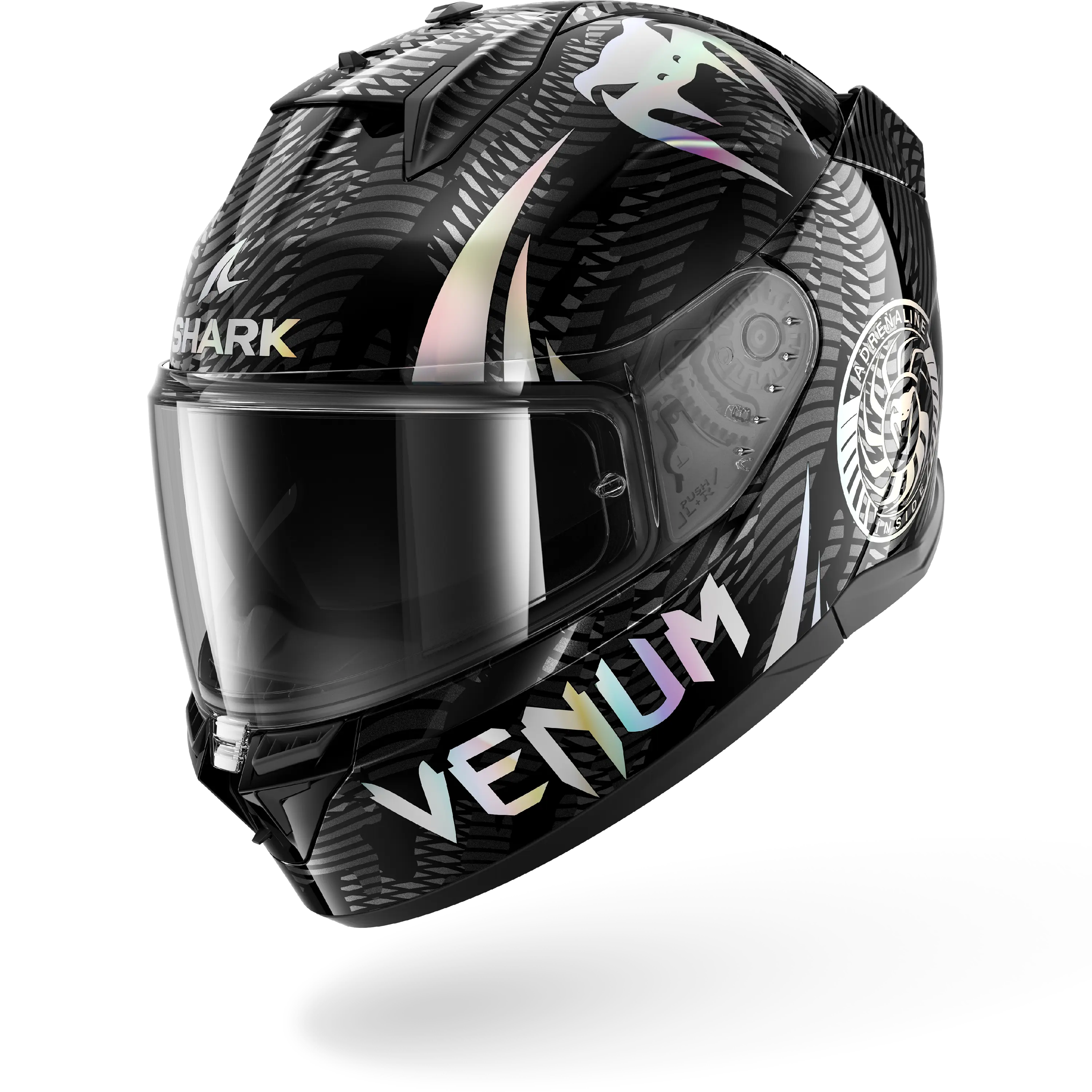 D-SKWAL 3 VENUM Black Chrom Anthracite – Shark Helmets