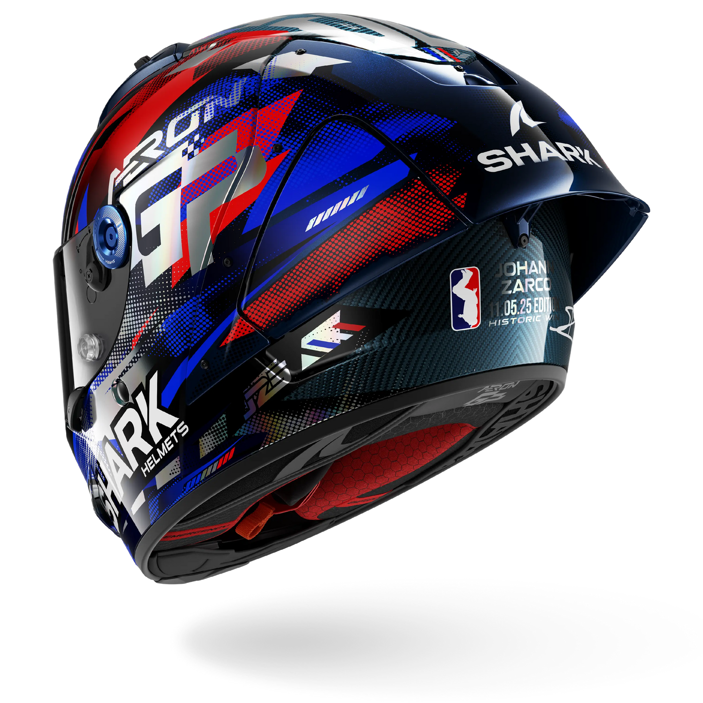 AERON GP FIM RACING #1 REPLICA ZARCO VICTORY 2025 Carbon Blue Chrom
