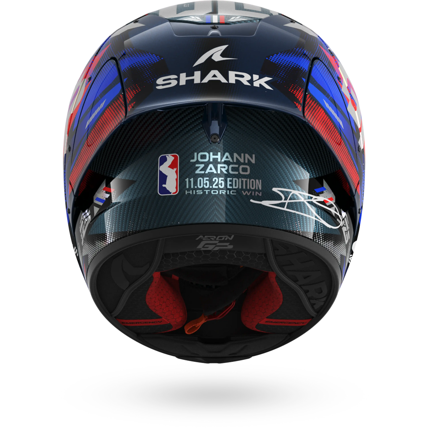 AERON GP FIM RACING #1 REPLICA ZARCO VICTORY 2025 Carbon Blue Chrom