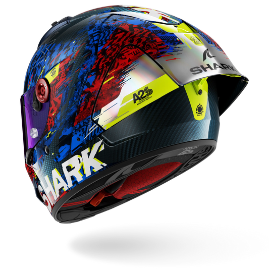 AERON GP FIM RACING #2 SPEED-VIB Carbon Blue Red