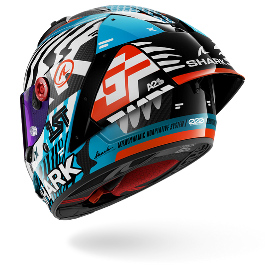 AERON GP FIM RACING #2 SPEED-FANCY Carbon White Blue