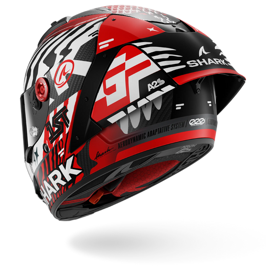 AERON GP FIM RACING #2 SPEED-FANCY Mat Carbon White Red