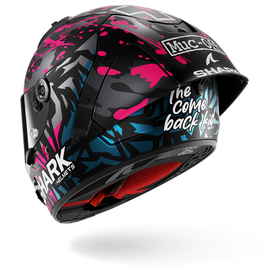 AERON GP FIM RACING #2 REPLICA REDDING Mat Black Violet Blue