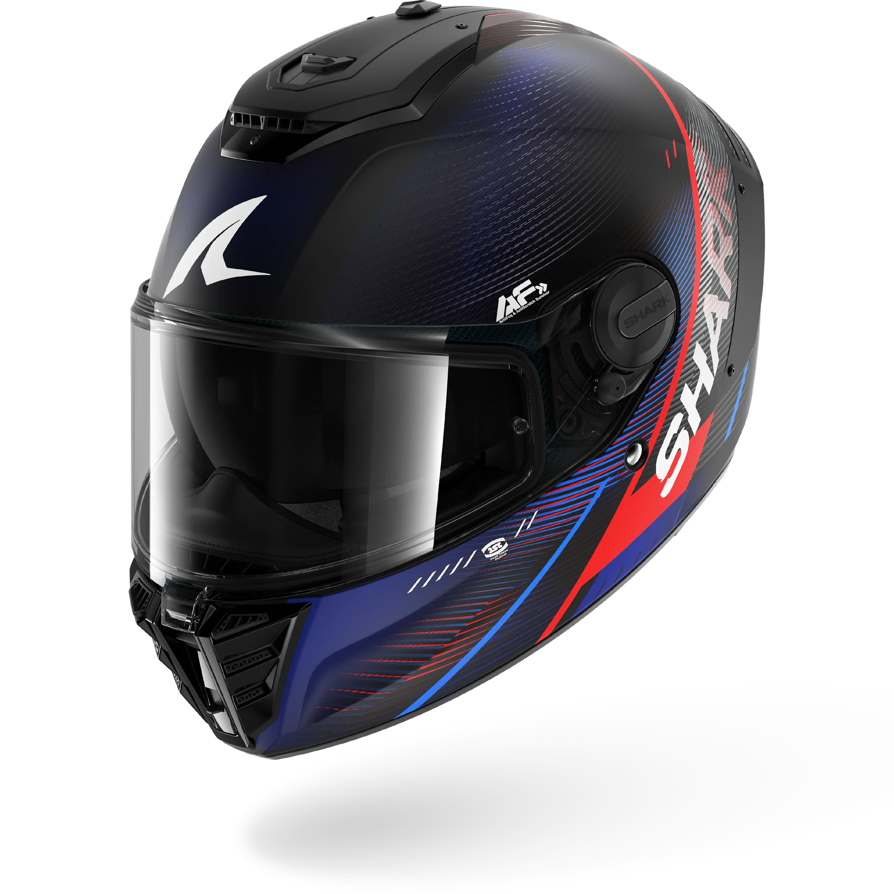 SPARTAN RS FIBER SPARTAN RS SPEED-TECH Matte Black Blue Red – Shark Helmets