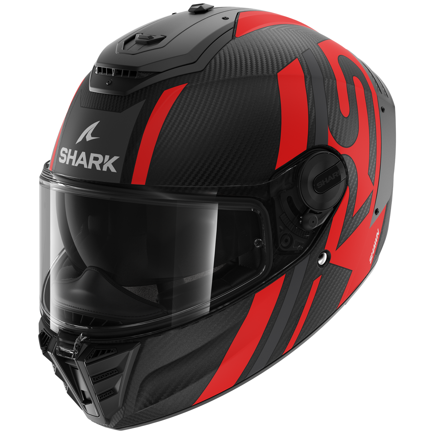 SPARTAN RS CARBON Shawn Matte Carbon Anthracite Red