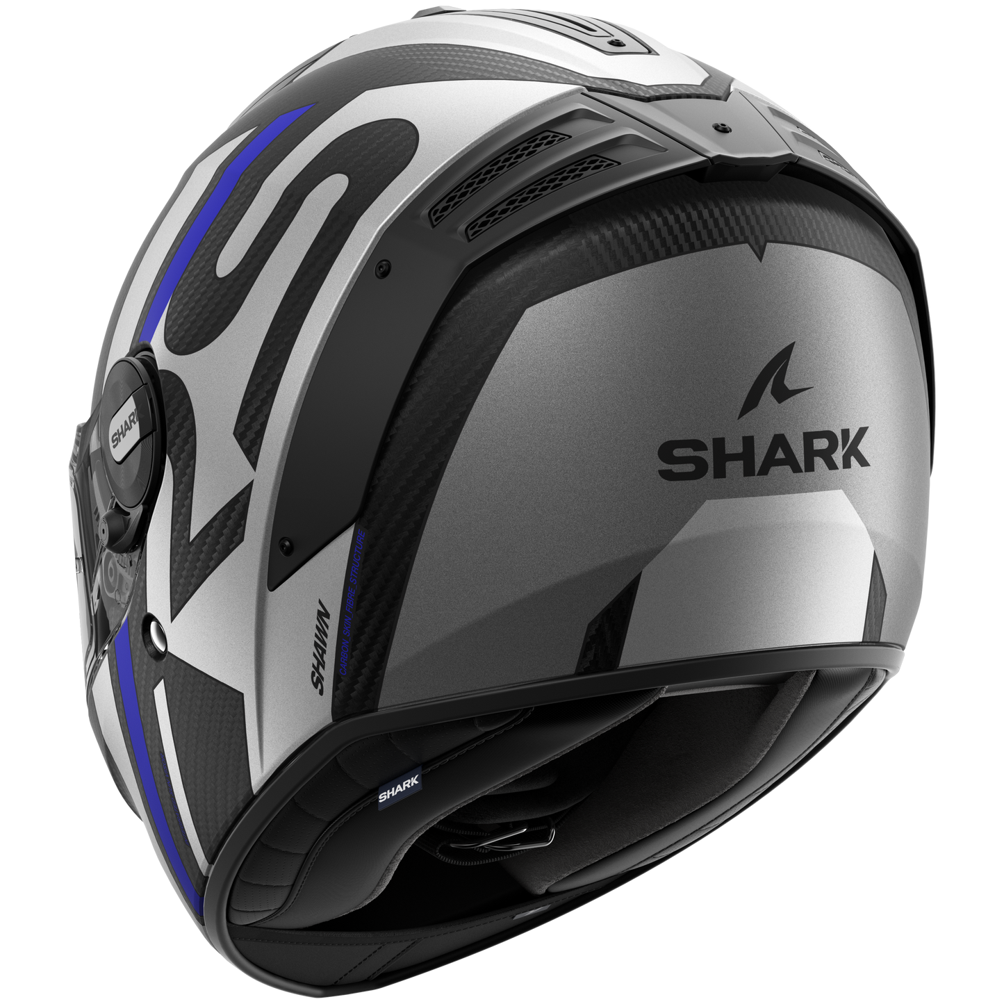 SPARTAN RS CARBON Shawn Matte Carbon Blue Silver