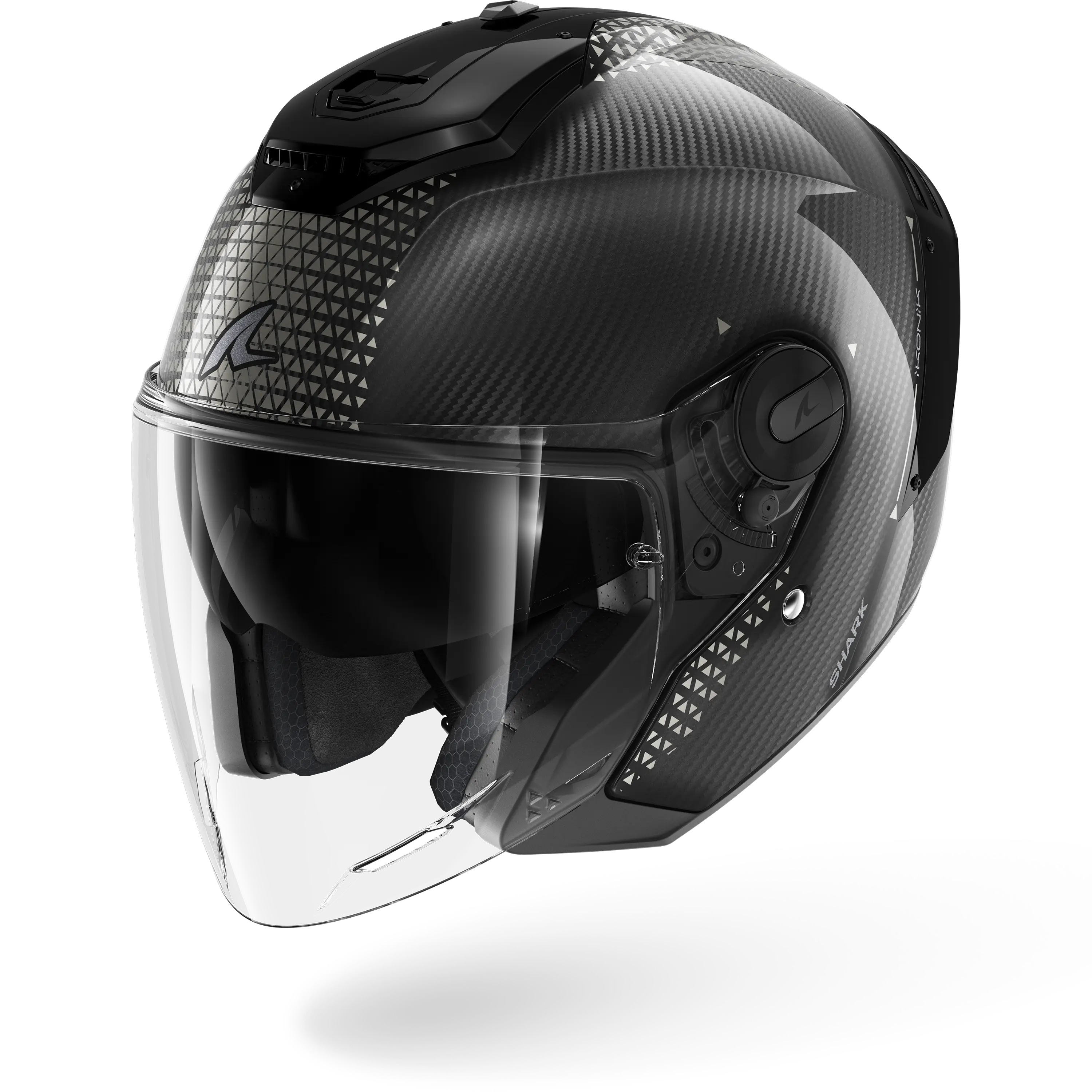 caberg carbon helmet RS JET Carbon Ikonik Carbon Black Chrome – Shark Helmets