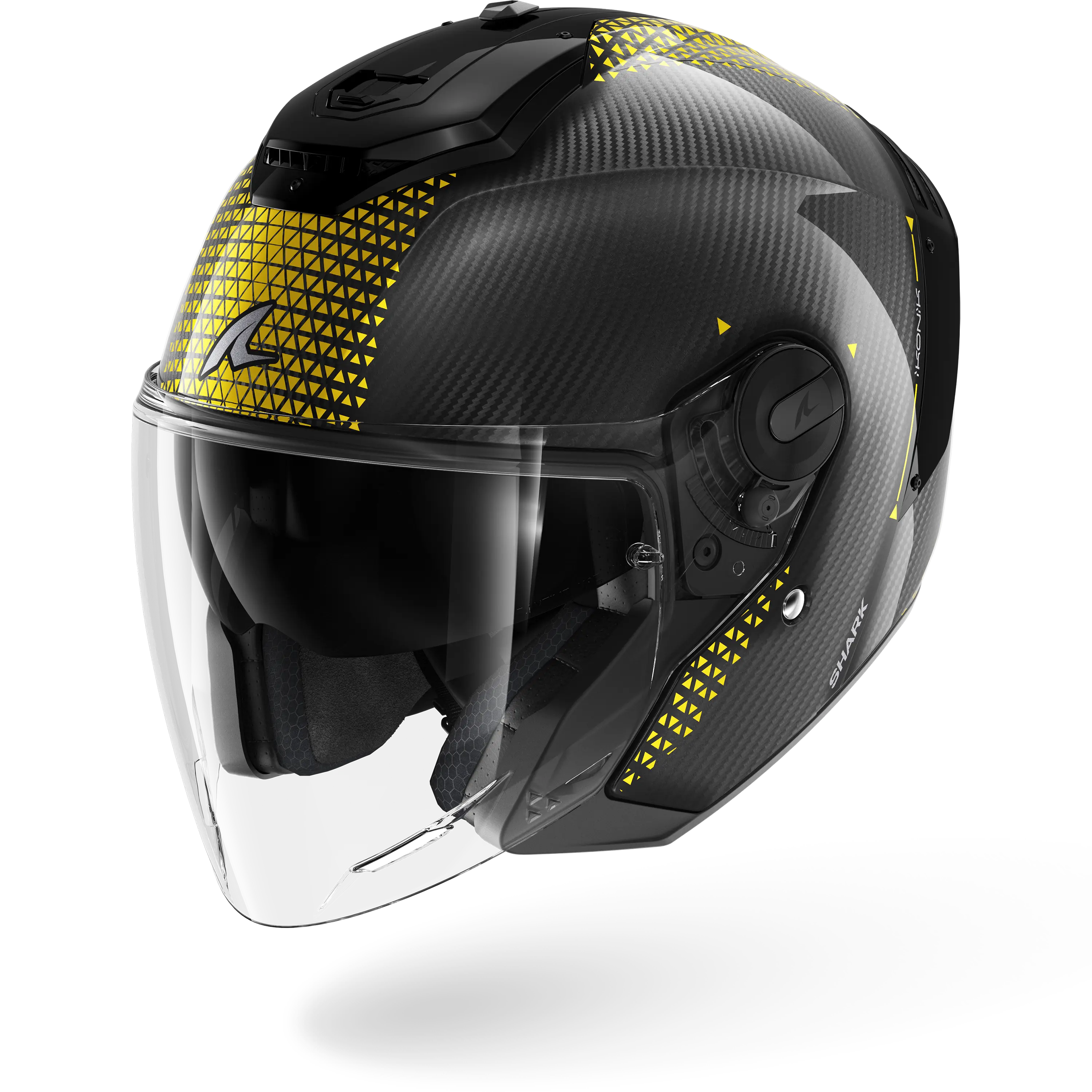 caberg carbon fiber helmet RS JET Carbon Ikonik Carbon Gold Chrome – Shark Helmets