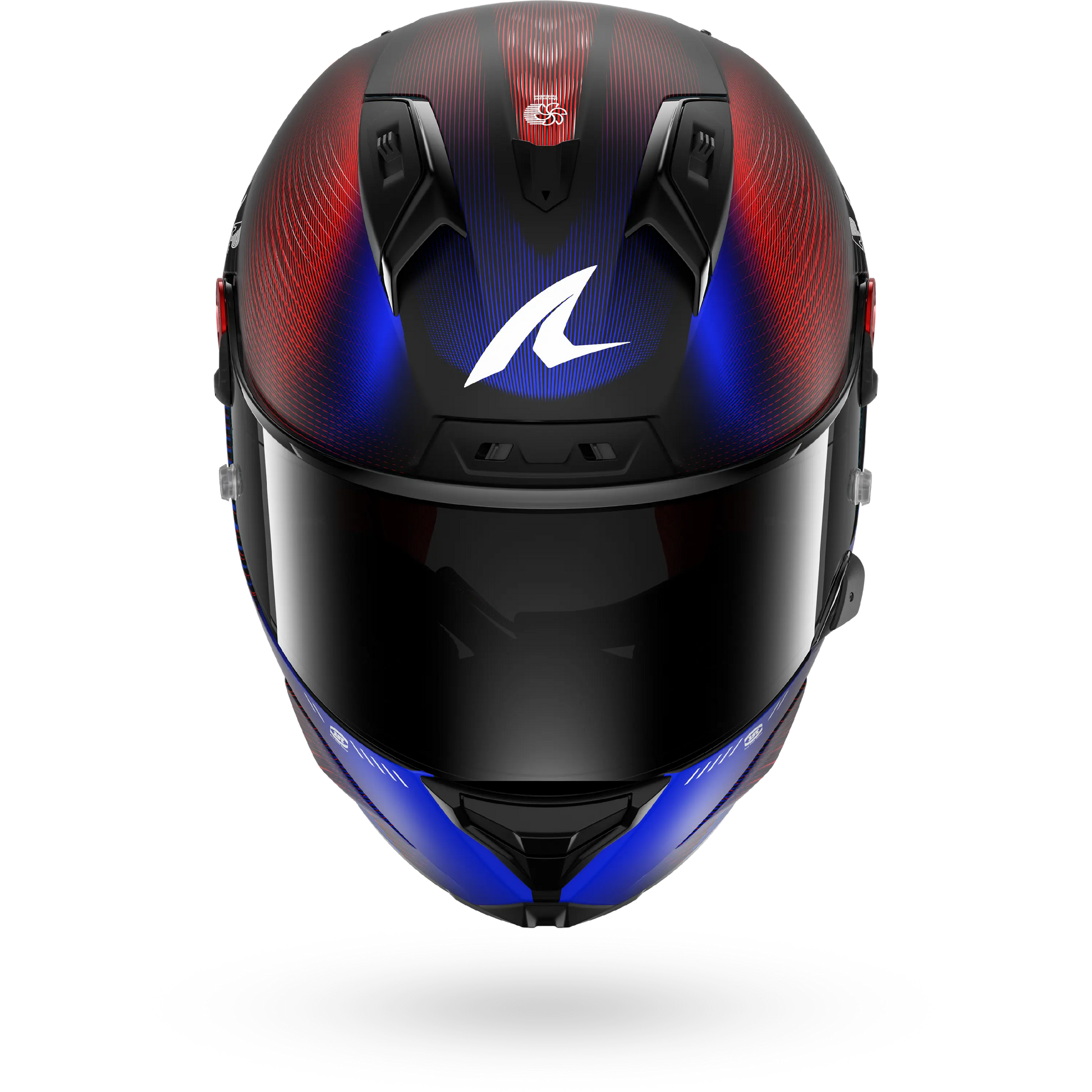 AERON SPEED-TECH Mat Carbon Blue Red – Shark Helmets AERON SPEED-TECH Mat Carbon Blue Red – Shark Helmets