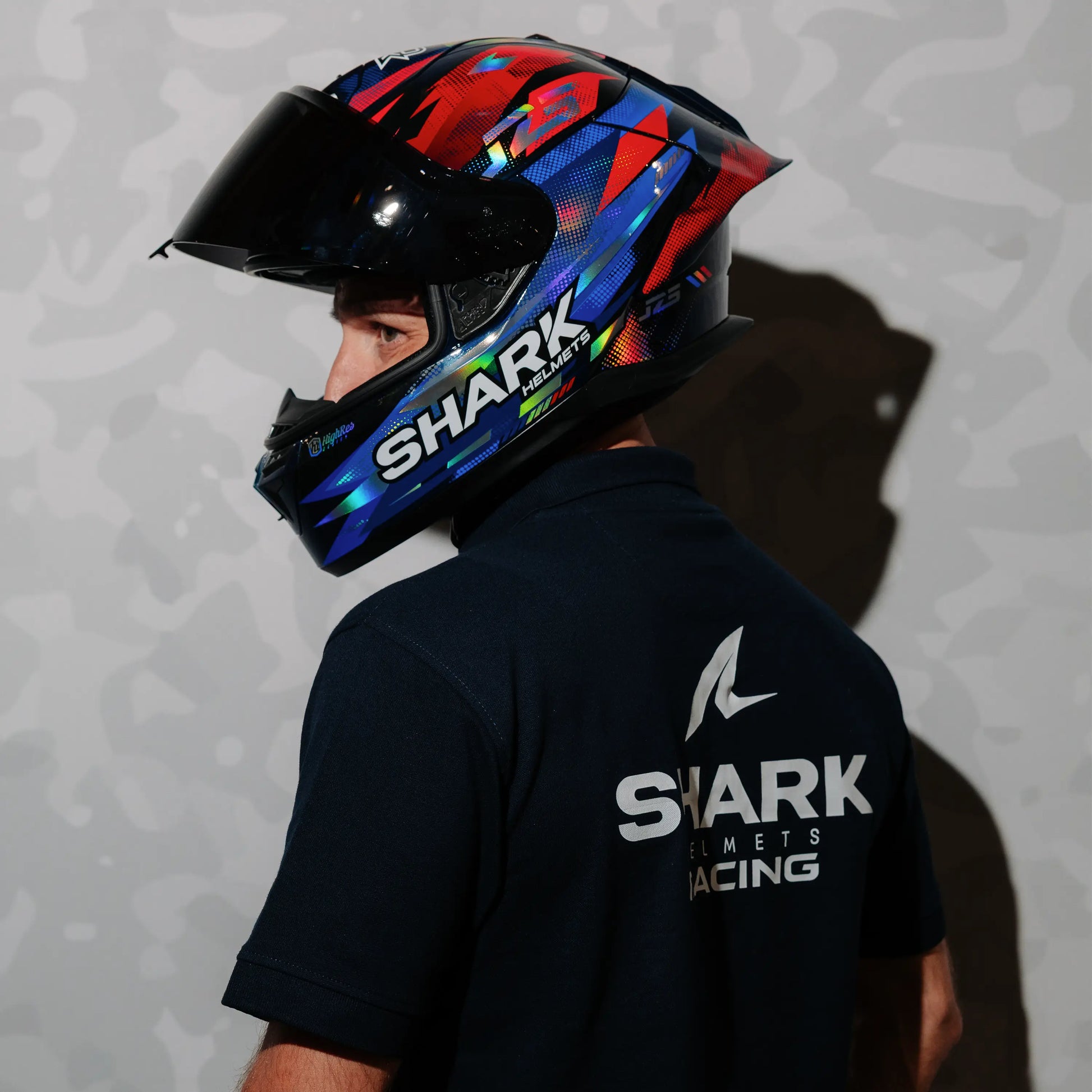 french motorcycle helmets AERON ZARCO GP DE FRANCE Carbon Blue Chrom – Shark Helmets