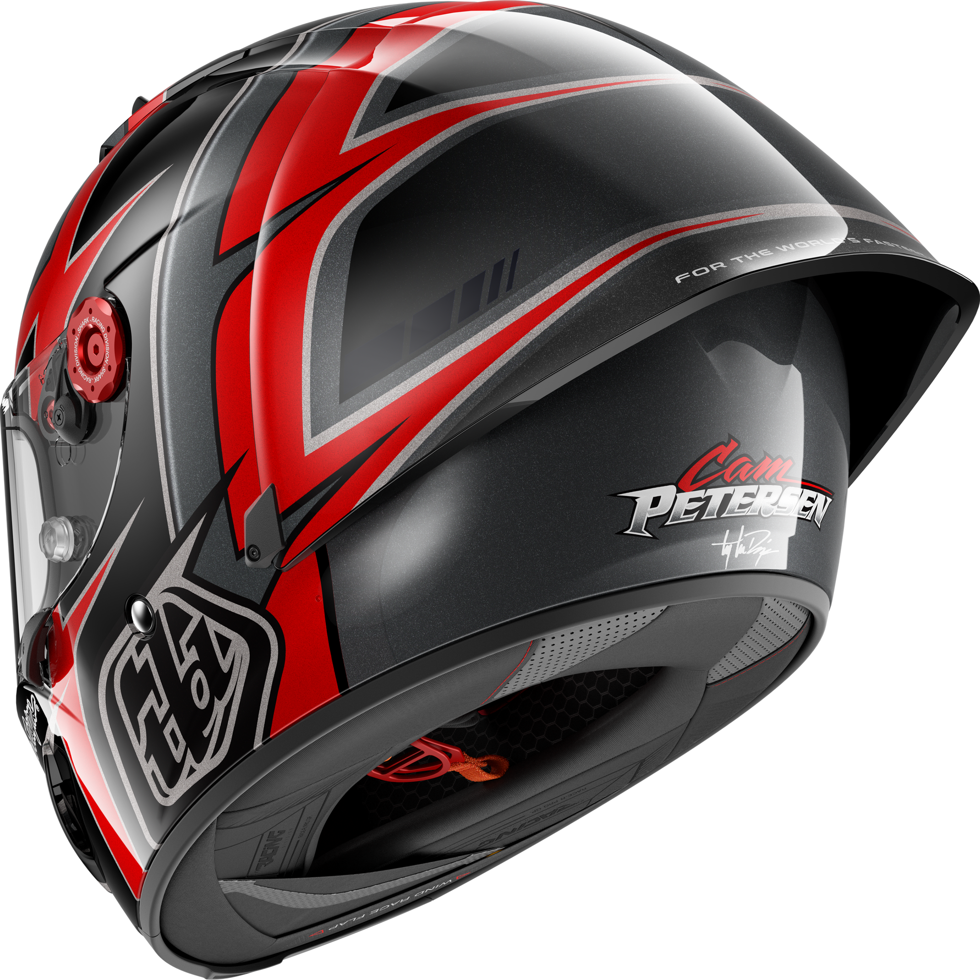 bike racing helmet cam RACE-R PRO GP 06 REPLICA CAM PETERSEN Black Red Anthracite – Shark Helmets