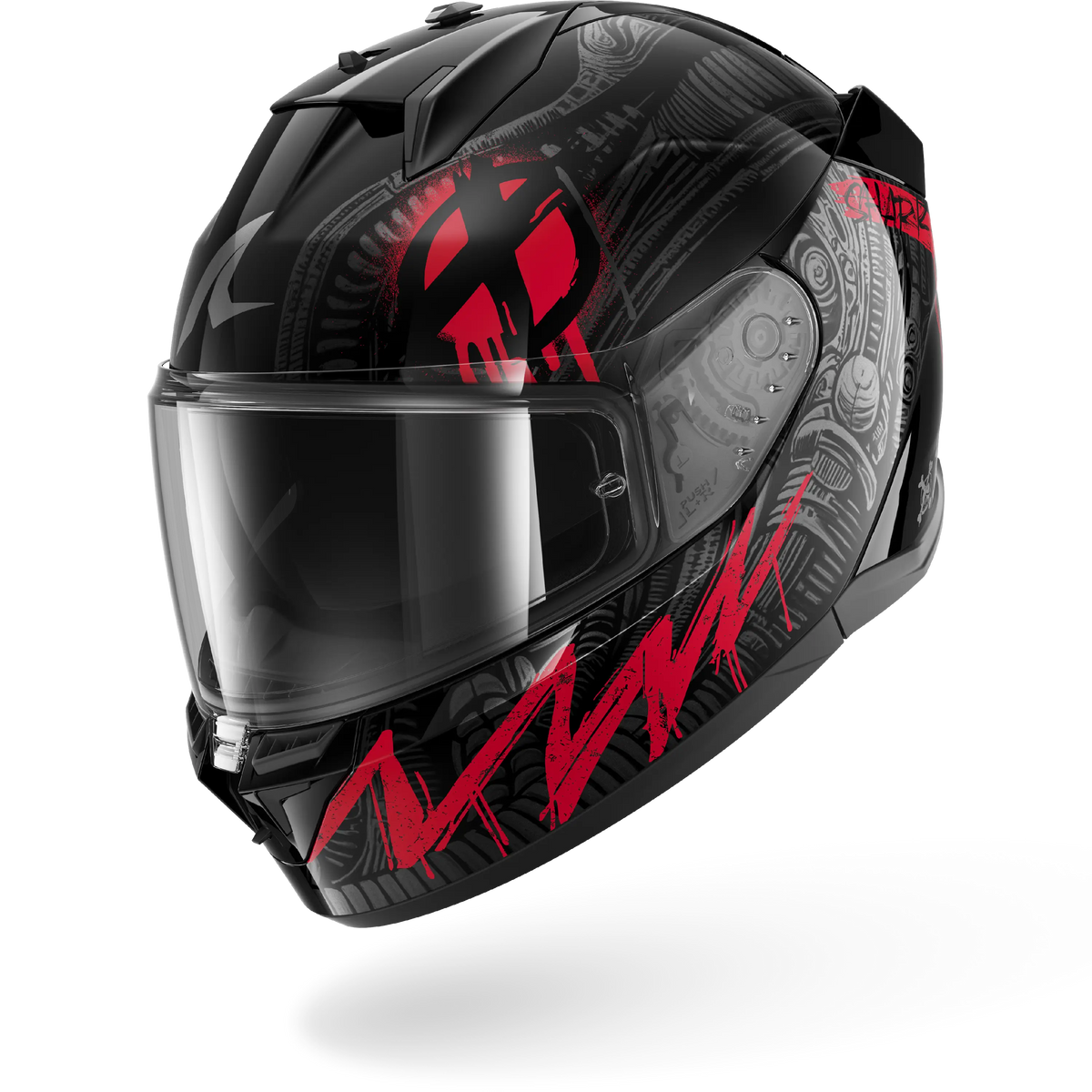 D-SKWAL 3 SHIEVER Black Anthracite Red – Shark Helmets