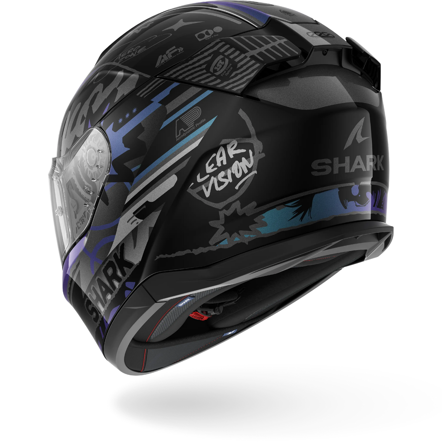 D-SKWAL 3 STREETRUSH Black Green Chrome