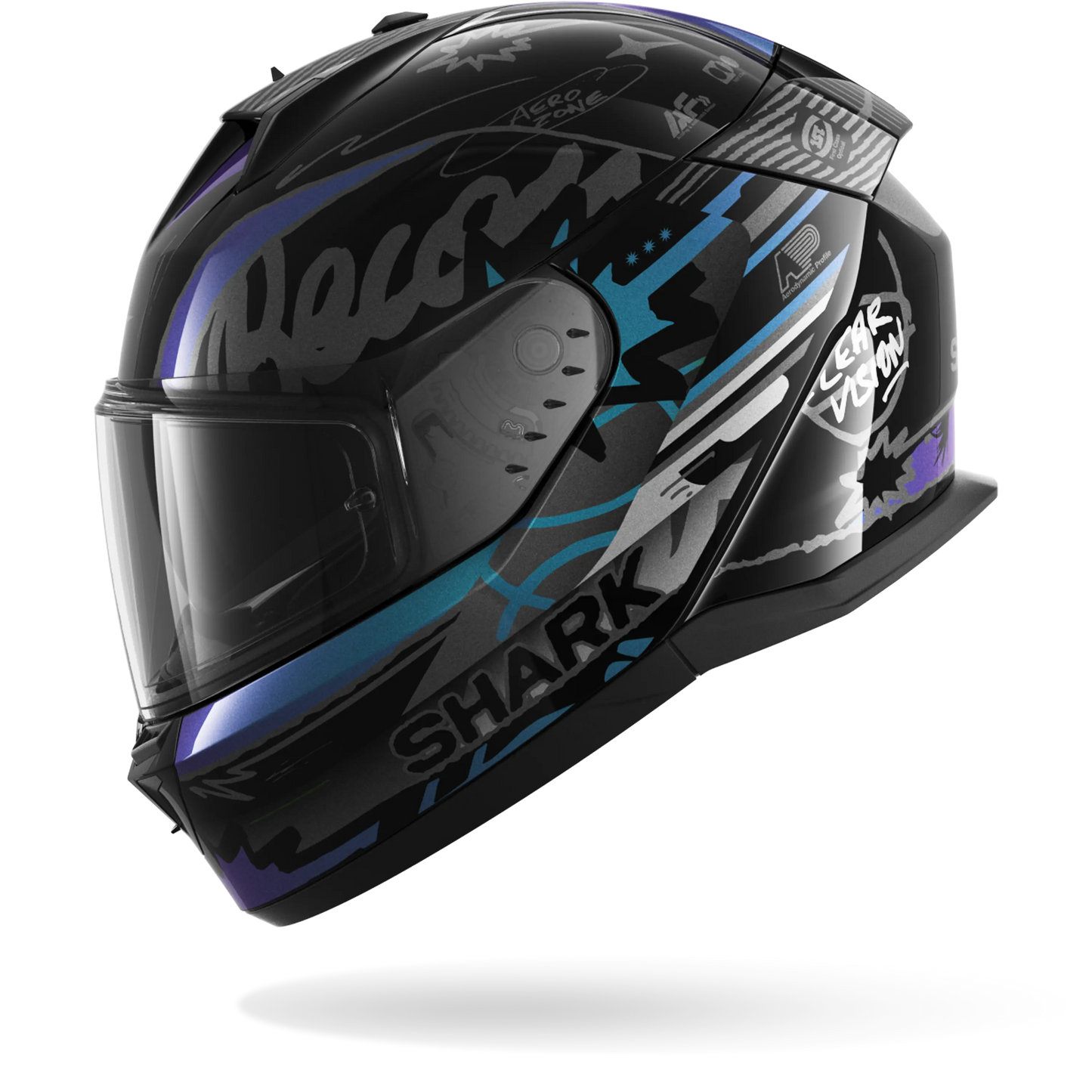 D-SKWAL 3 STREETRUSH Black Green Chrome