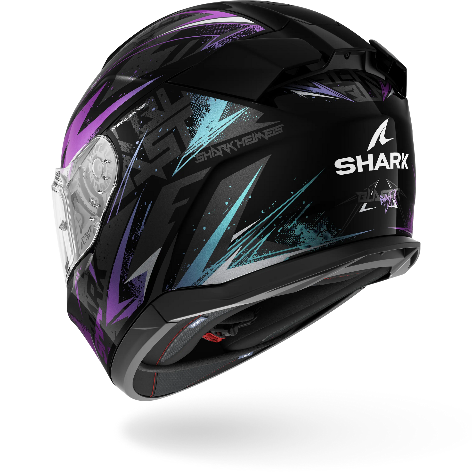 D-SKWAL 3 Blast-R Black Green Glitter – Shark Helmets D-SKWAL 3 Blast-R Black Green Glitter – Shark Helmets