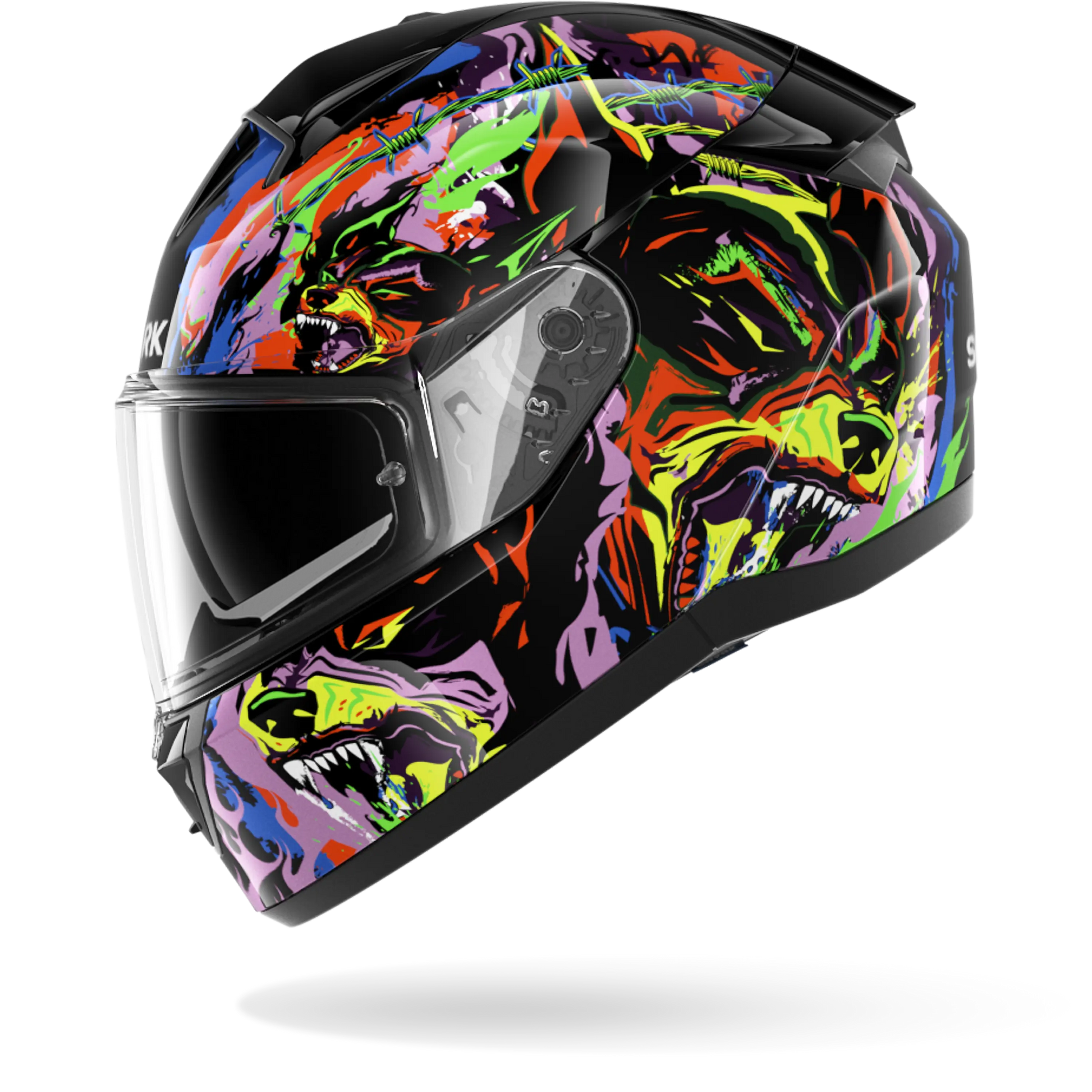 Dual Visor Ryo Modular Helmet Spyder Supermotard Helmet Spyder