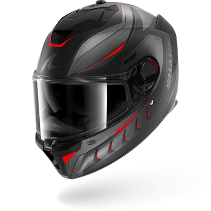 SPARTAN GT PRO CARBON MEKARIUM Mat Carbon Anthracite Red