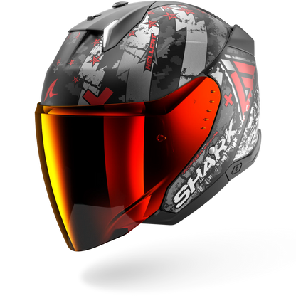 SKWAL I3 JET Hellcat Matte Black Chrome Red