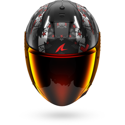 SKWAL I3 JET Hellcat Matte Black Chrome Red