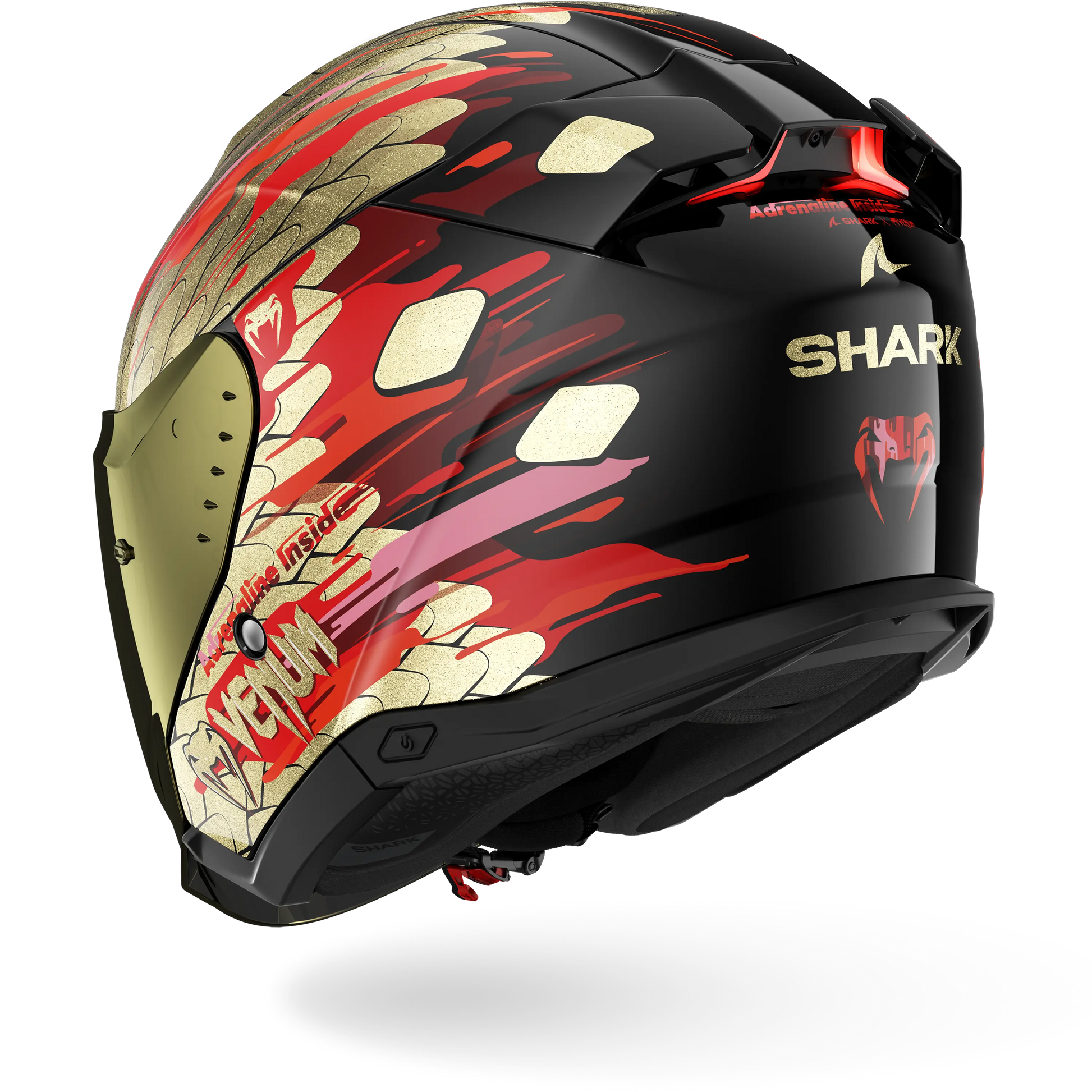 SKWAL i3 JET VENUM Black Red Gold – Shark Helmets SKWAL i3 JET VENUM Black Red Gold – Shark Helmets
