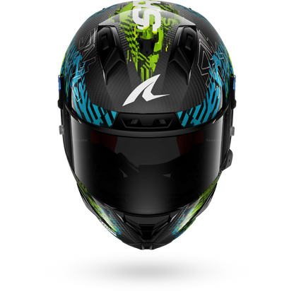 AERON GP FIM RACING #2 SPEED-VIB Carbon Blue Green