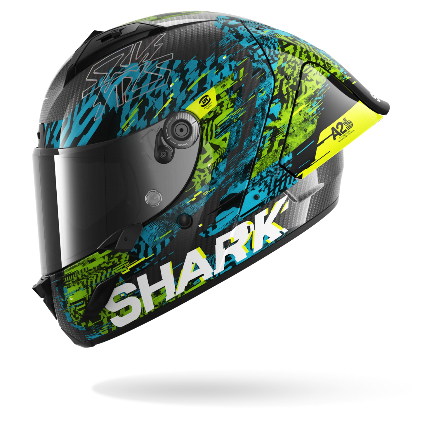 AERON GP FIM RACING #2 SPEED-VIB Carbon Blue Green