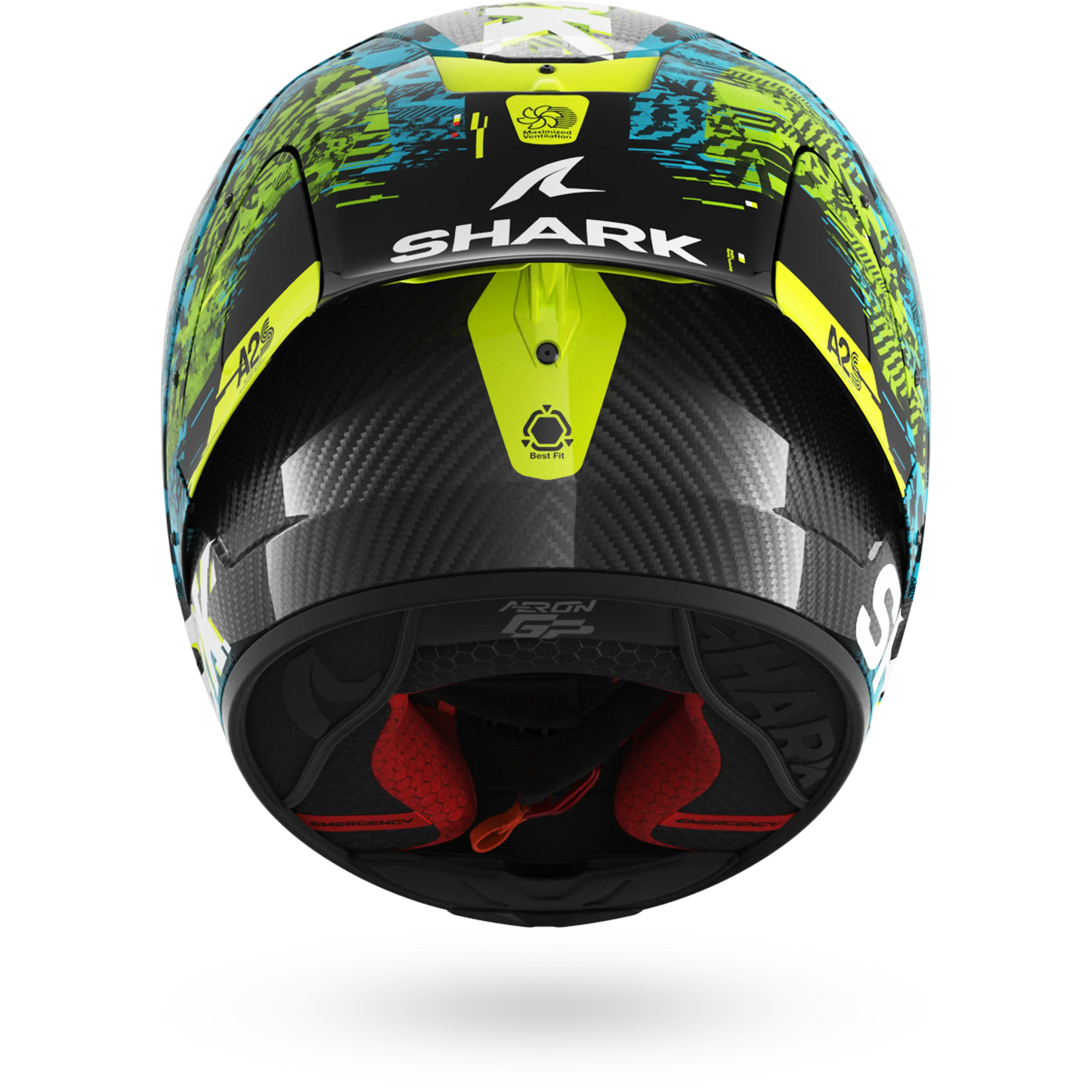 AERON GP FIM RACING #2 SPEED-VIB Carbon Blue Green