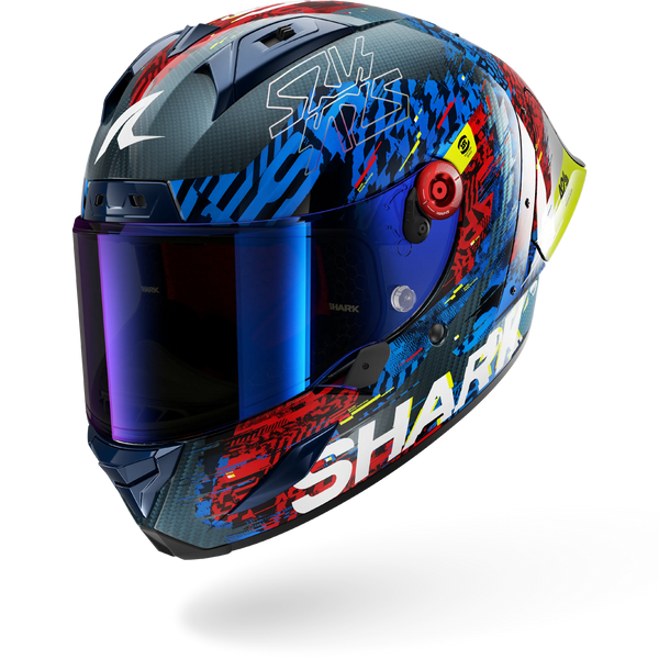 SHARK ヘルメット AERON GP Carbon Blue Red AERON GP FIM RACING #2 SPEED-VIB Carbon Blue Red – Shark Helmets