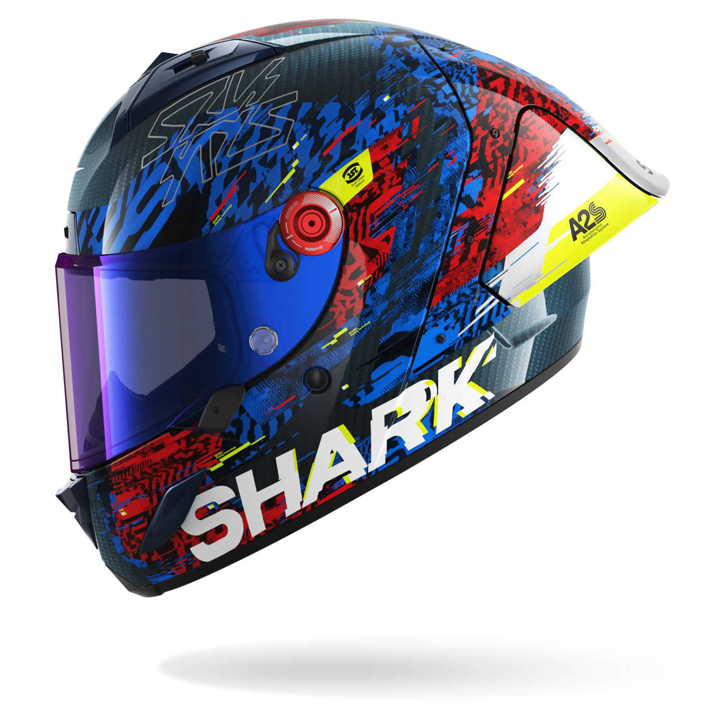 AERON GP FIM RACING #2 SPEED-VIB Carbon Blue Red