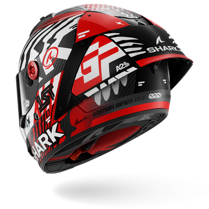 AERON GP FIM RACING #2 SPEED-FANCY Mat Carbon White Red