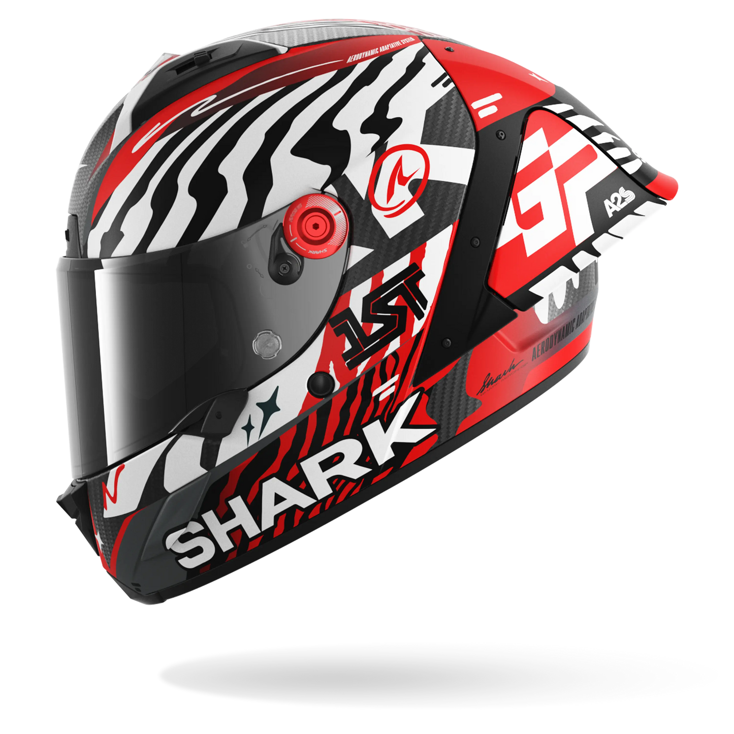 AERON GP FIM RACING #2 SPEED-FANCY Mat Carbon White Red