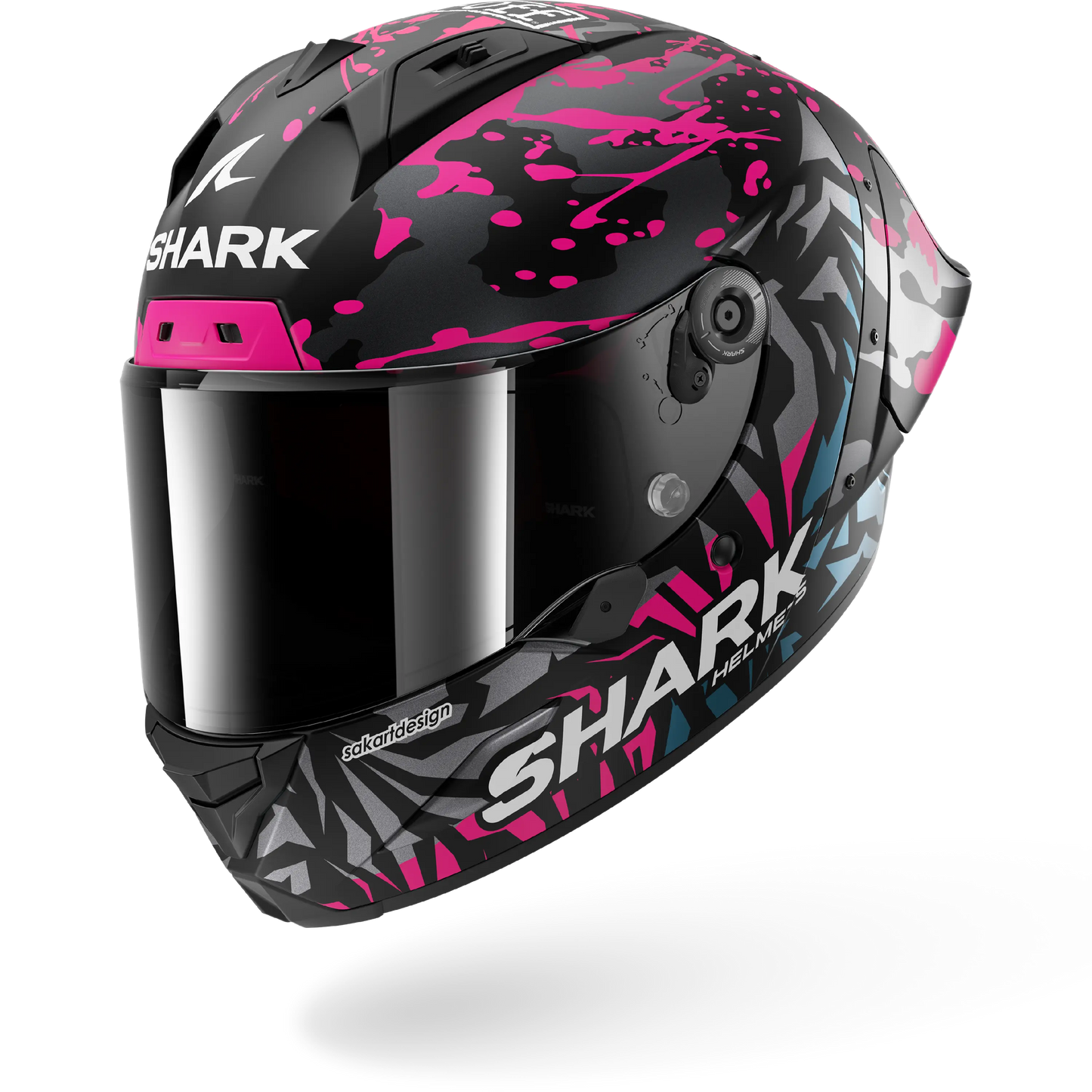 AERON GP FIM RACING #2 REPLICA REDDING Mat Black Violet Blue