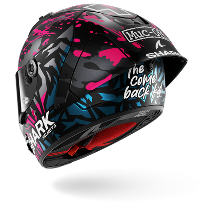 AERON GP FIM RACING #2 REPLICA REDDING Mat Black Violet Blue