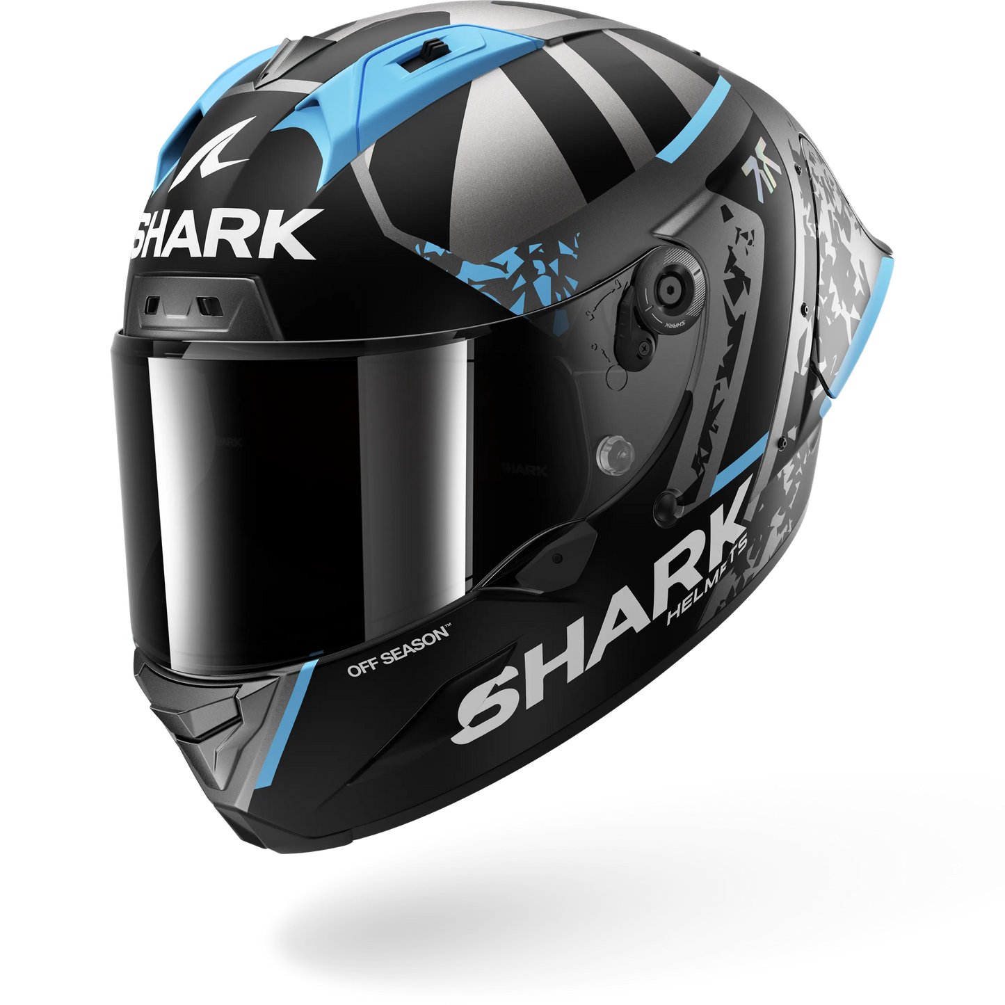 AERON-GP FIM 2 RACING #2 REPLICA RAUL FERNANDEZ WINTER TEST Anthracite Blue Silver