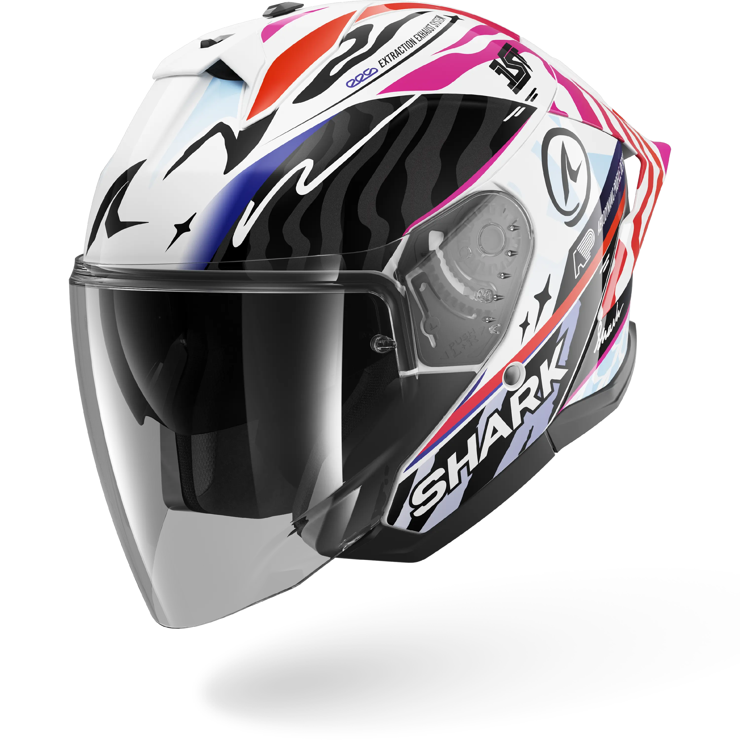 SHARK Skwal Jet Motorradhelm – Pearly White, Größe XL, ECE 22-06, Mit Pinlock 70 & Getöntem Visier