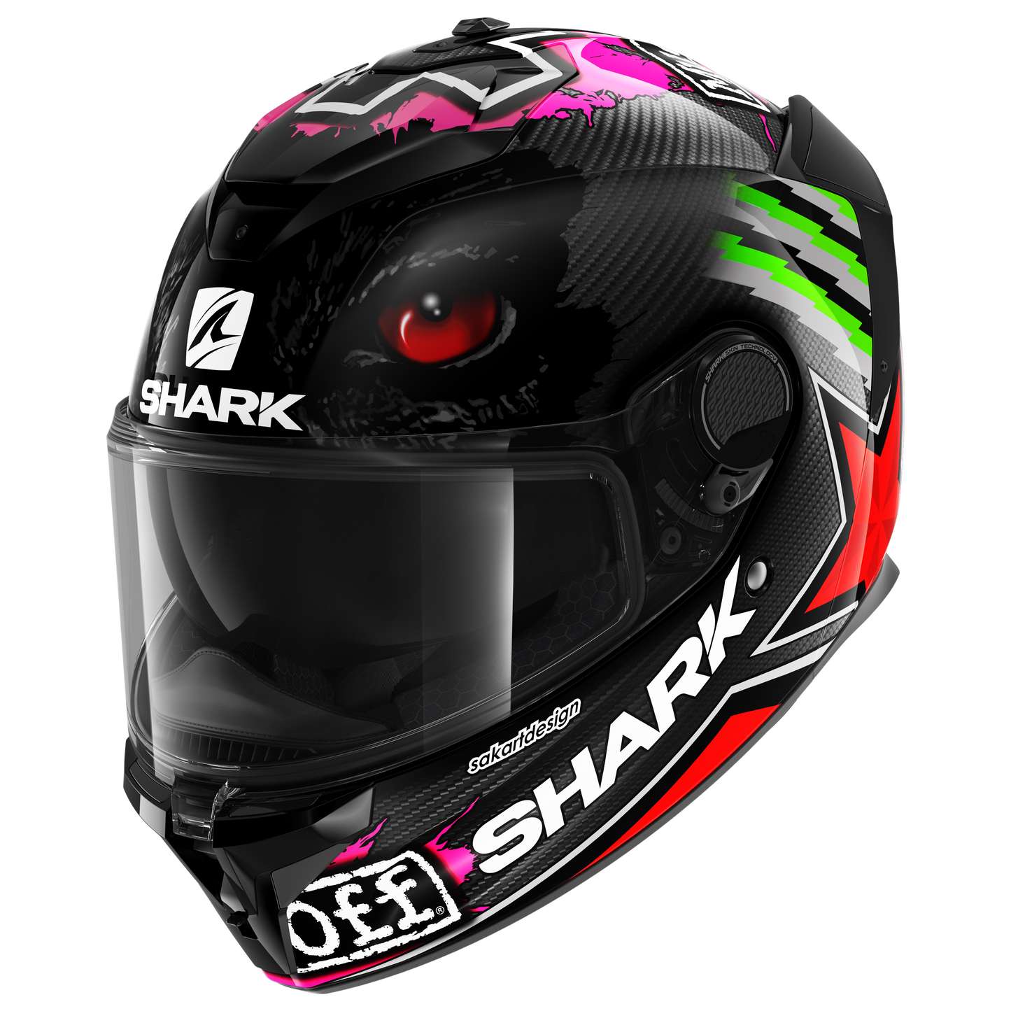 SPARTAN GT CARBON REPLICA REDDING Carbon Red Green