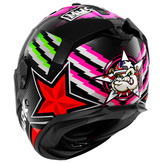 SPARTAN GT CARBON REPLICA REDDING Carbon Red Green