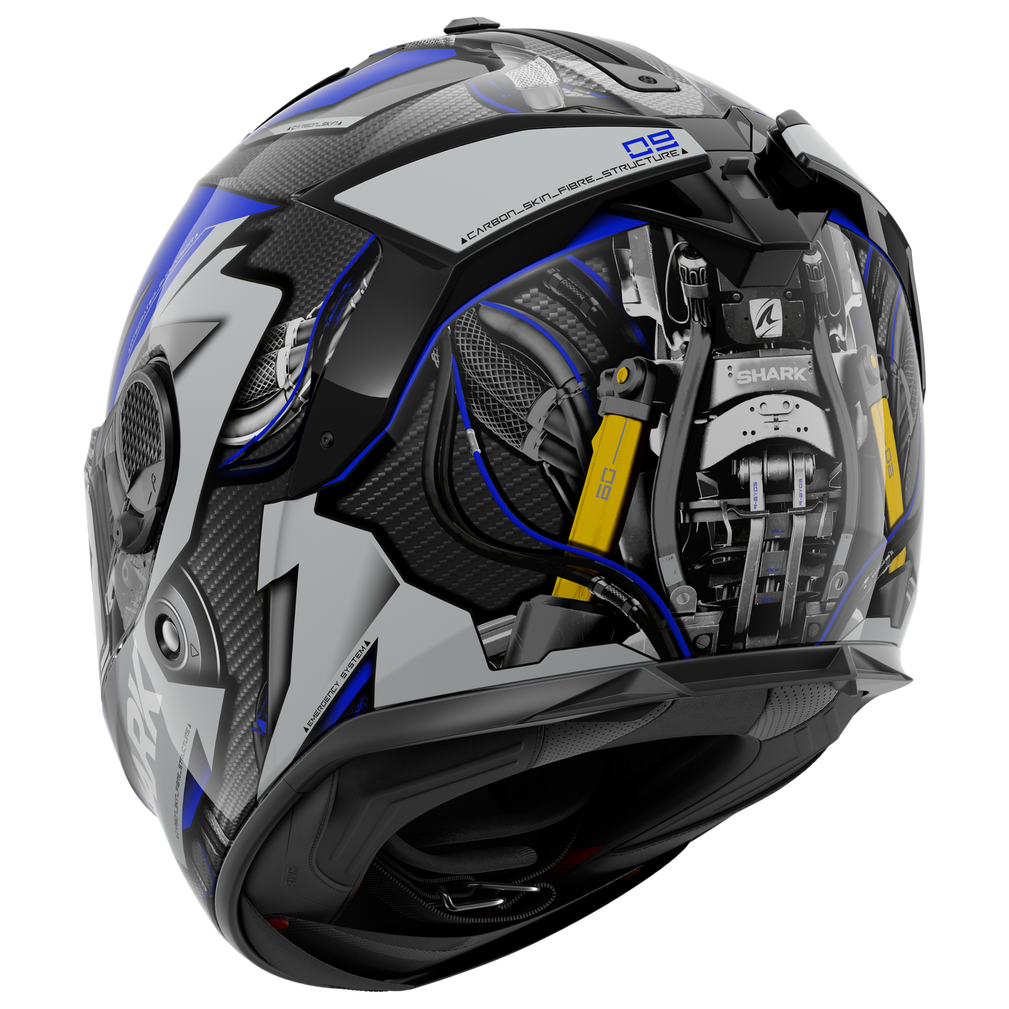 SPARTAN GT CARBON Urikan Carbon Blue White