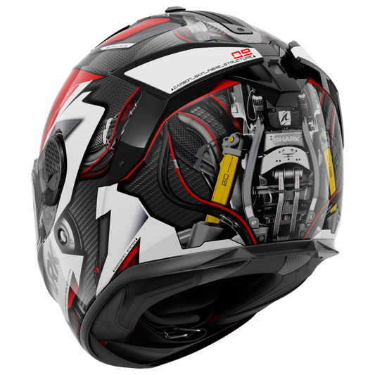 SPARTAN GT CARBON Urikan Carbon Red White