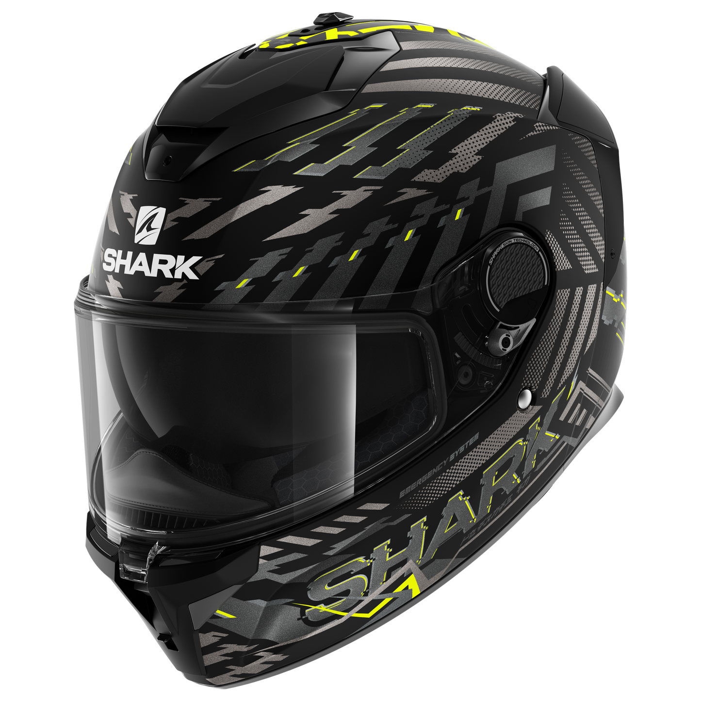 SPARTAN GT BCL. MICR. E-Brake Matte Matte Black Yellow Anthracite