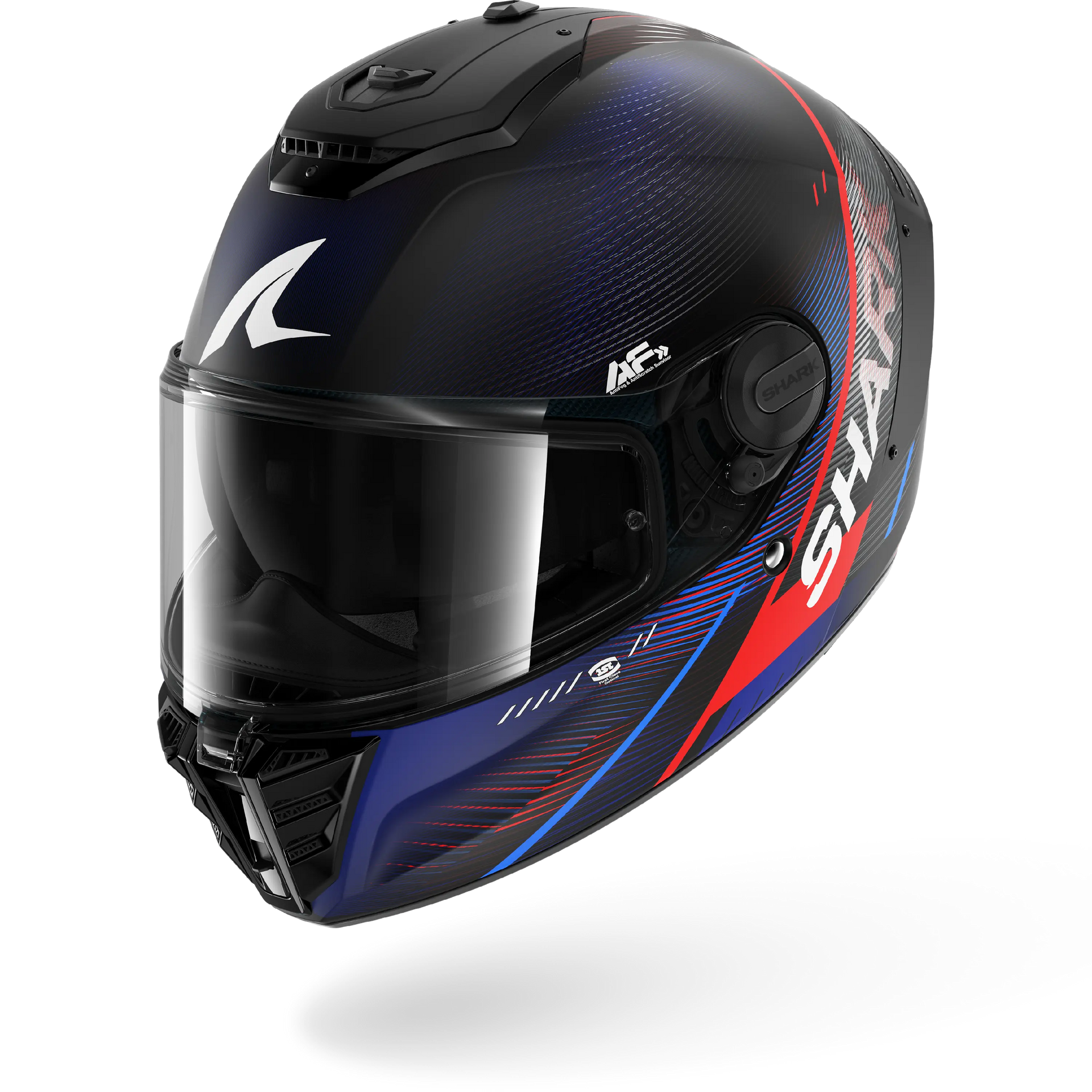 SPARTAN RS FIBER SPARTAN RS SPEED-TECH Matte Black Blue Red – Shark Helmets
