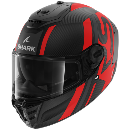 SPARTAN RS CARBON Shawn Matte Carbon Anthracite Red