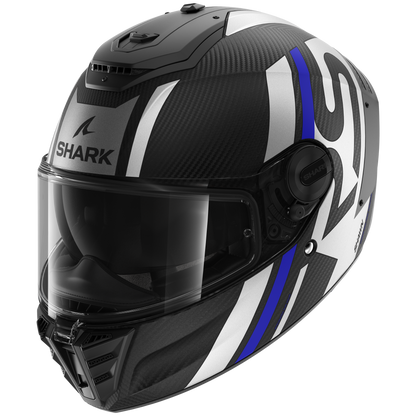 SPARTAN RS CARBON Shawn Matte Carbon Blue Silver
