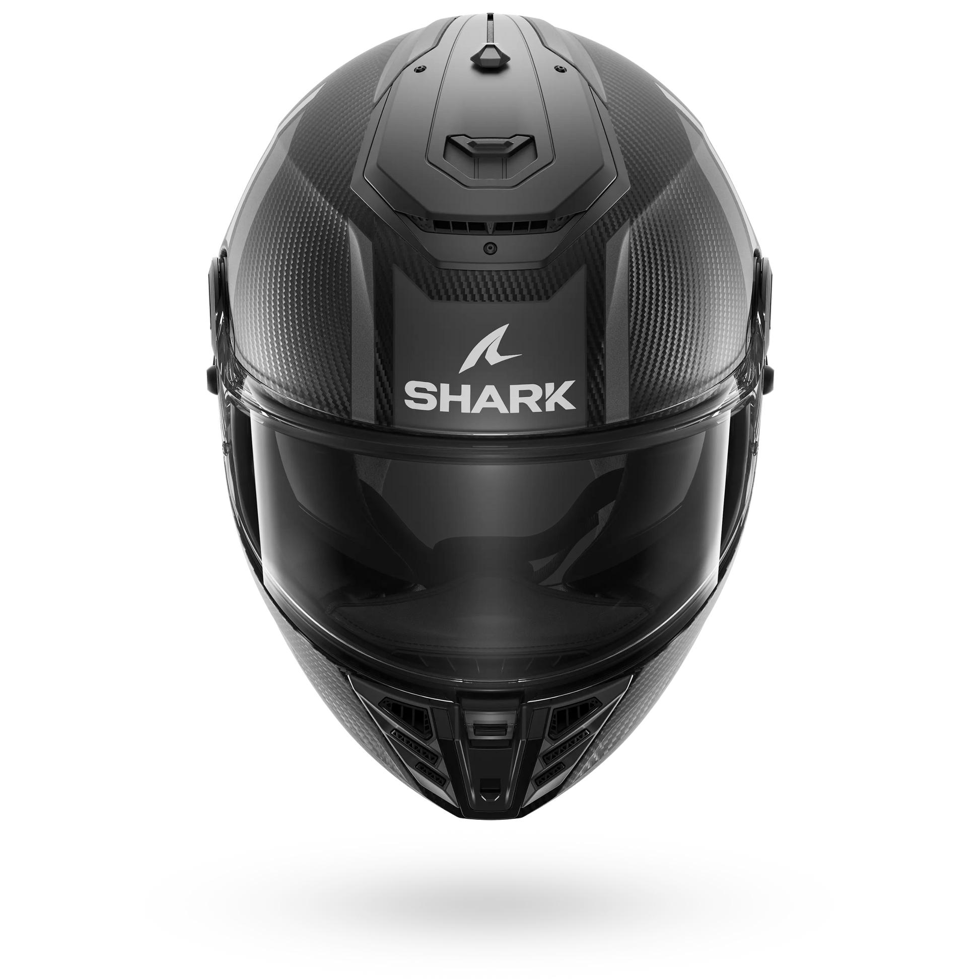 full face spartan motorcycle helmet SPARTAN RS CARBON Shawn Matte Carbon Silver Anthracite – Shark Helmets