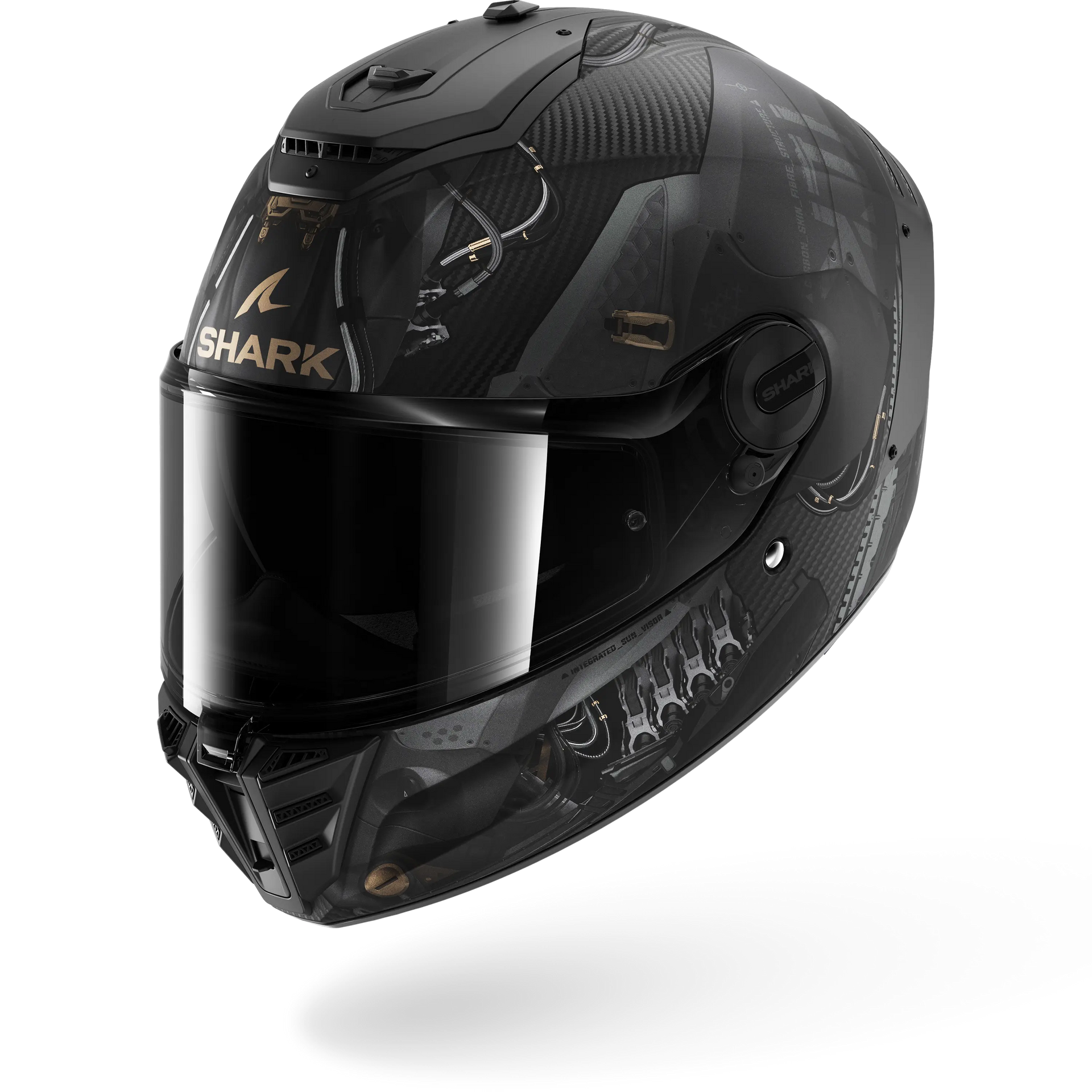 SPARTAN RS CARBON XBOT Matte Carbon Anthracite Cupper – Shark Helmets
