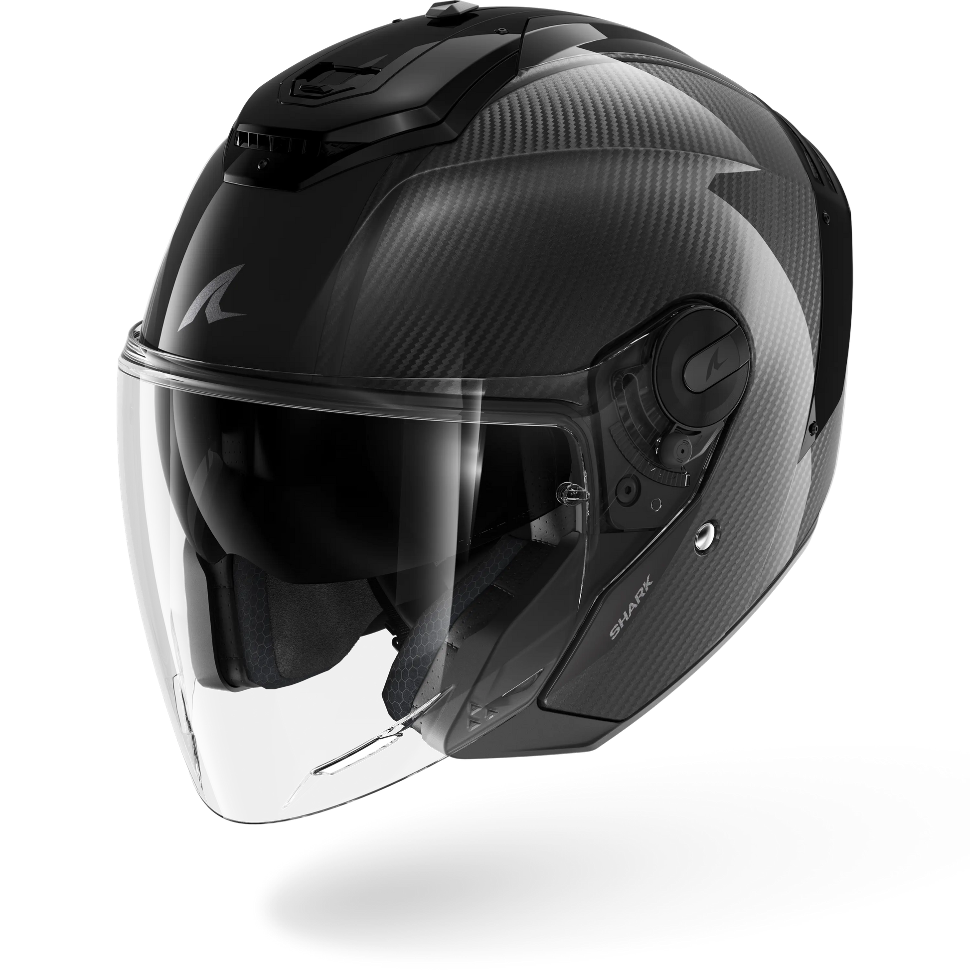 carbon motorcycle helmet RS JET Carbon Skin Carbon Black Carbon – Shark Helmets