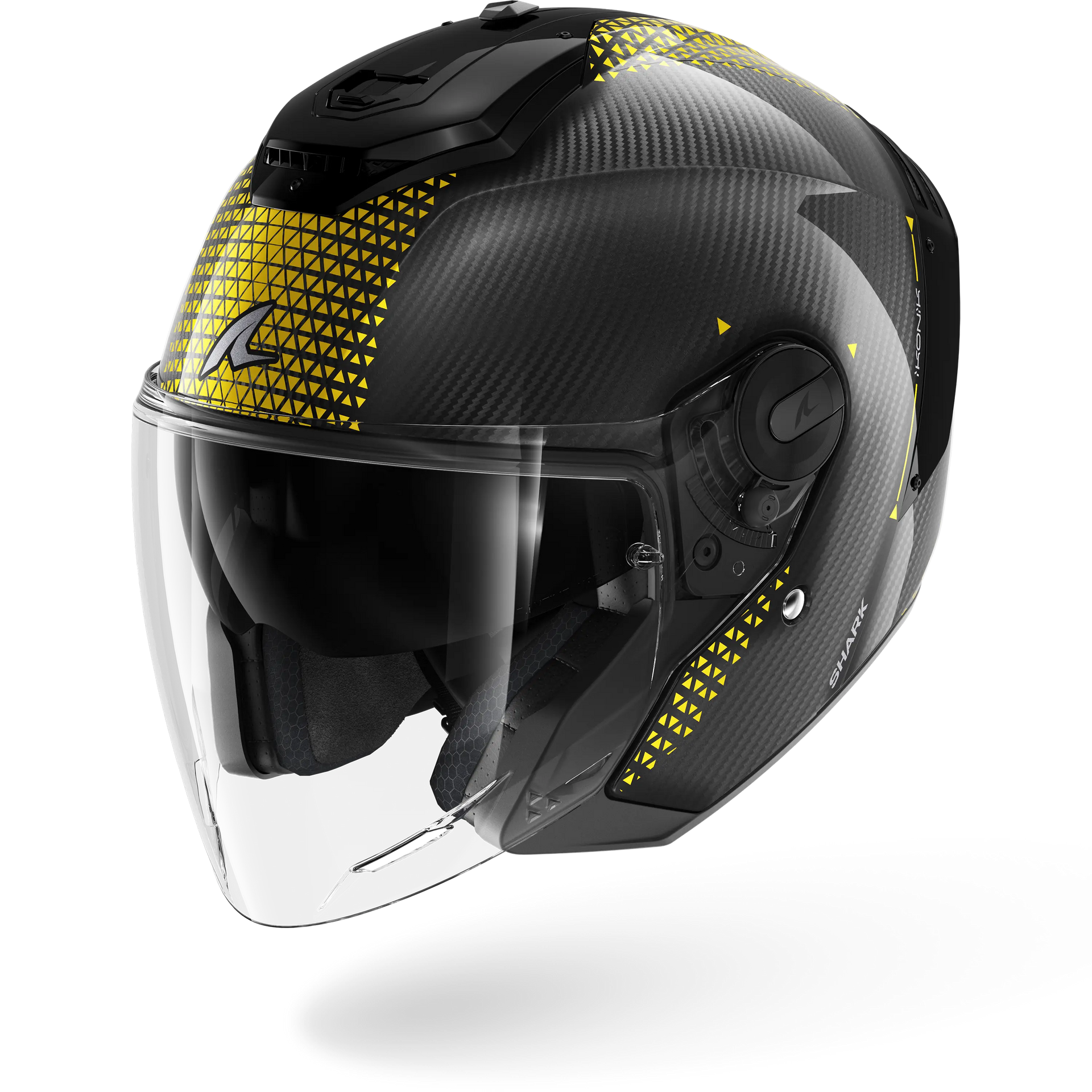 RS JET Carbon Ikonik Carbon Gold Chrome – Shark Helmets