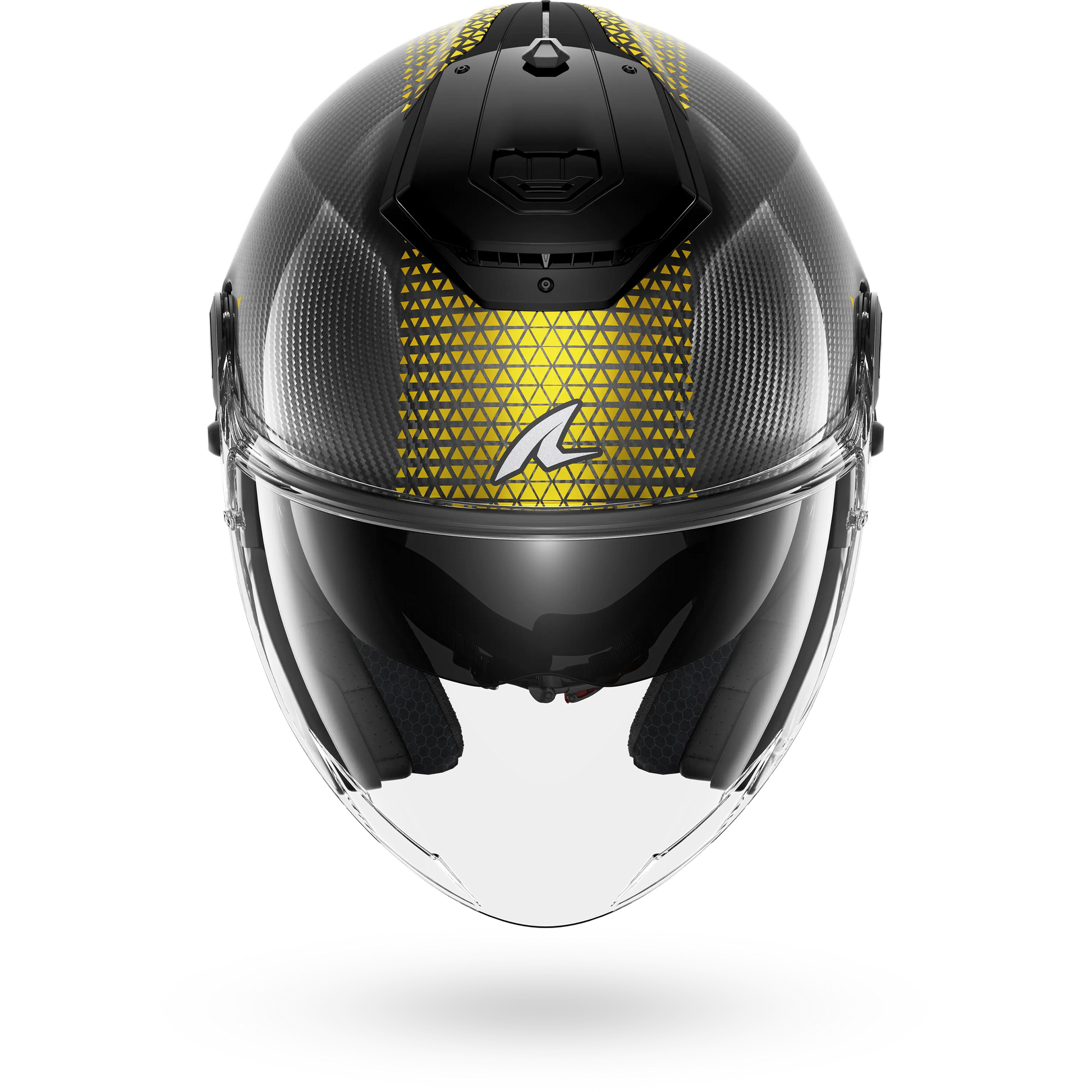 chrome gold motorcycle helmet RS JET Carbon Ikonik Carbon Gold Chrome – Shark Helmets